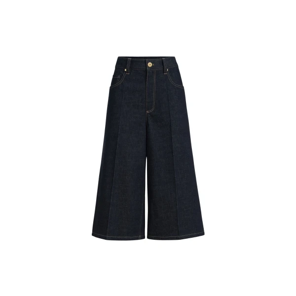 Brunello Cucinelli No-fade denim long Bermuda shorts in Denim