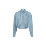 Brunello Cucinelli Organza shirt in Azure