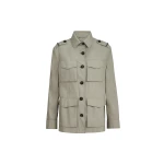 Brunello Cucinelli Outerwear with monili in Khaki Jacket