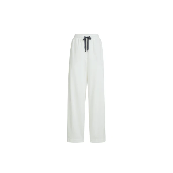 Brunello Cucinelli Pique Track trousers in White