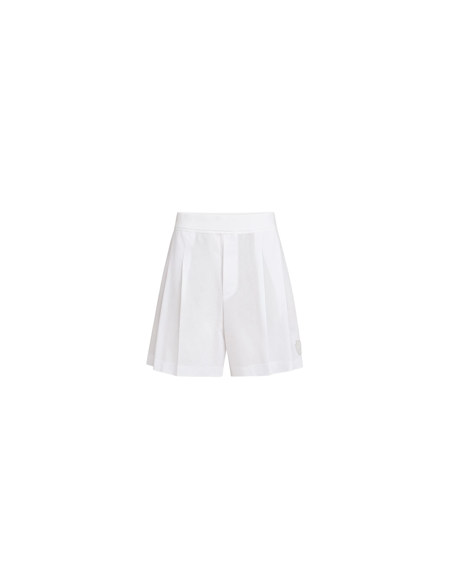 Piqué shorts in White