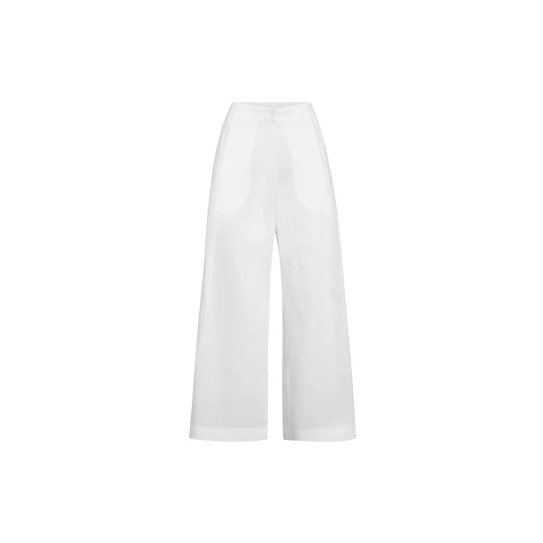 Brunello Cucinelli Pleated A-Line trousers in White