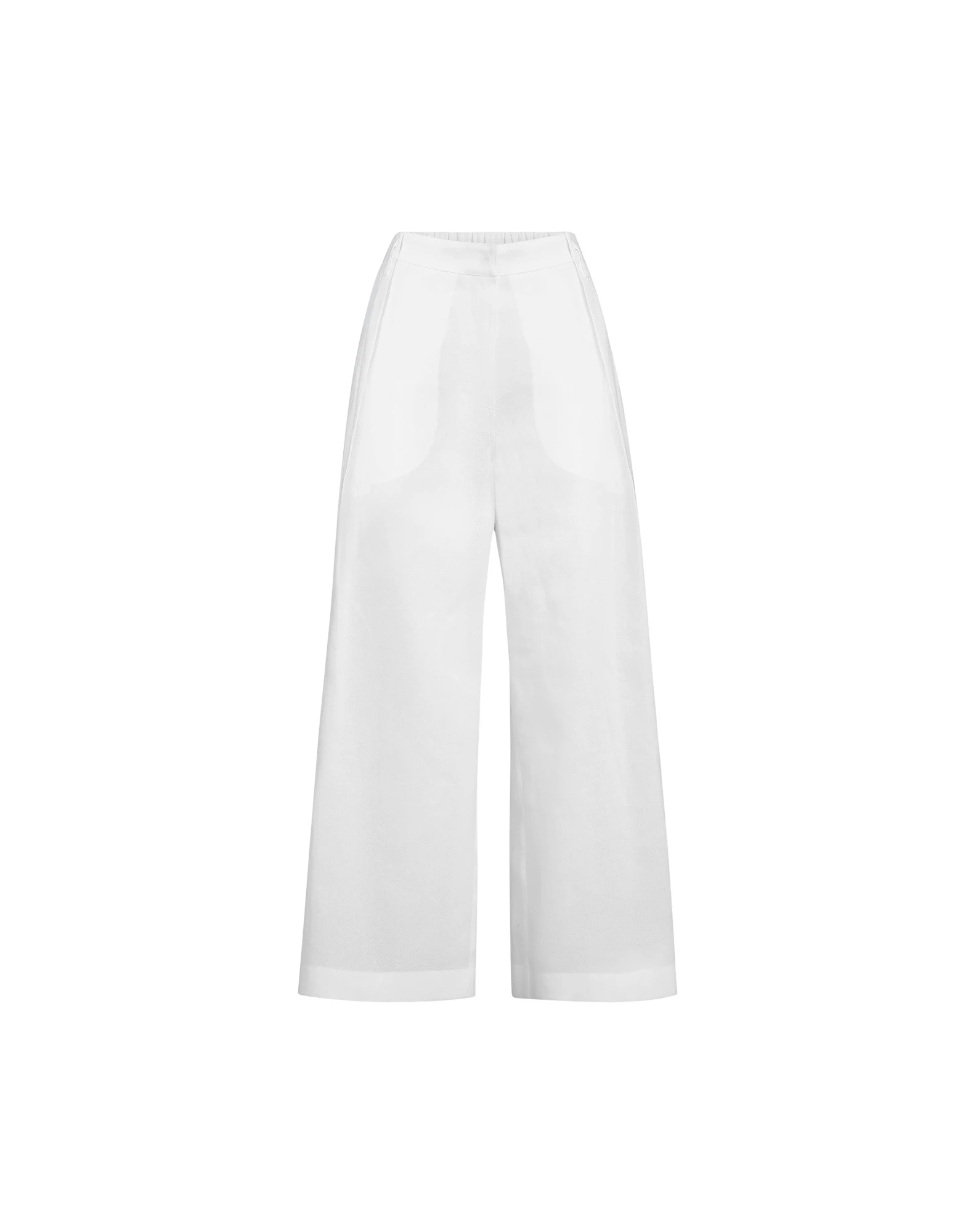 Brunello-Cucinelli-Pleated-A-Line-trousers-in-White87410_nobg Brunello Cucinelli Pleated A-Line trousers in White