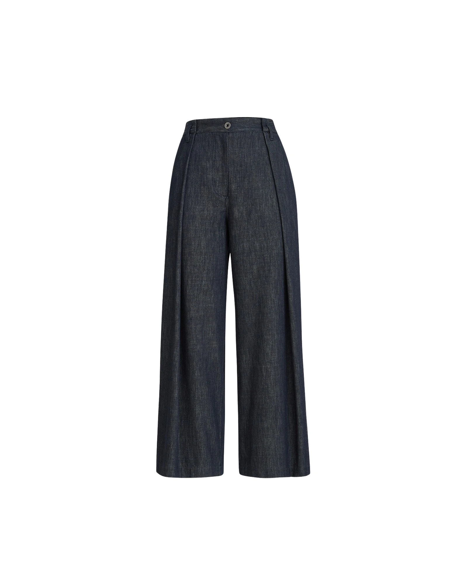 Brunello Cucinelli Pleated A-line trousers in Denim