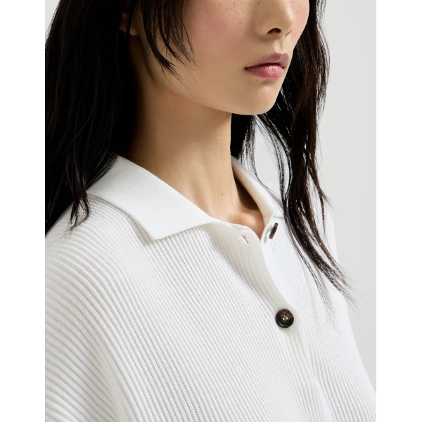 Brunello Cucinelli Polo-style sweater in Panama, view 4