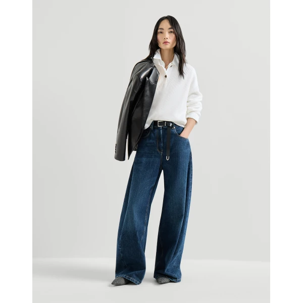 Brunello Cucinelli Polo-style sweater in Panama, view 6