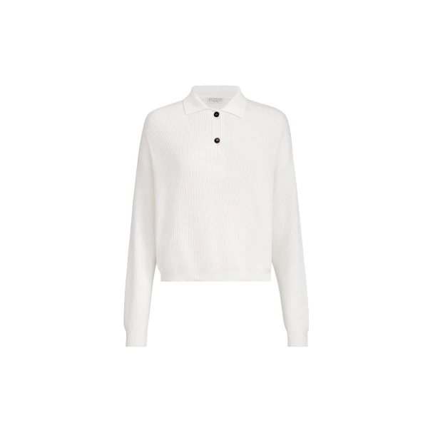 Brunello Cucinelli Polo-style sweater in Panama