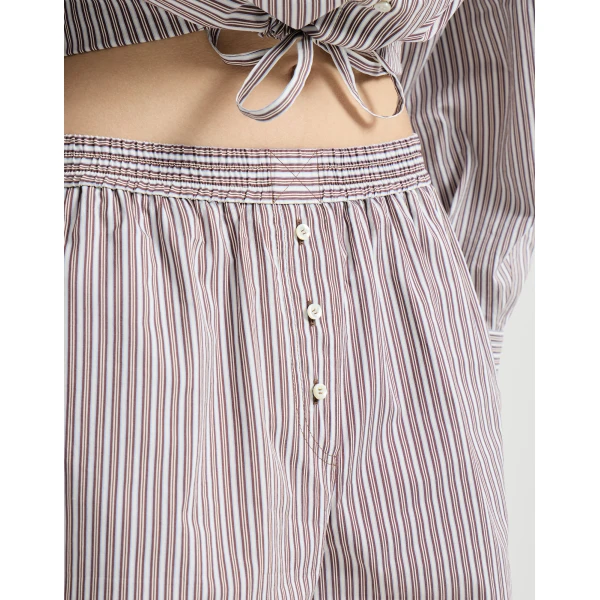 Brunello Cucinelli Pyjama-style shorts with monili, view 4