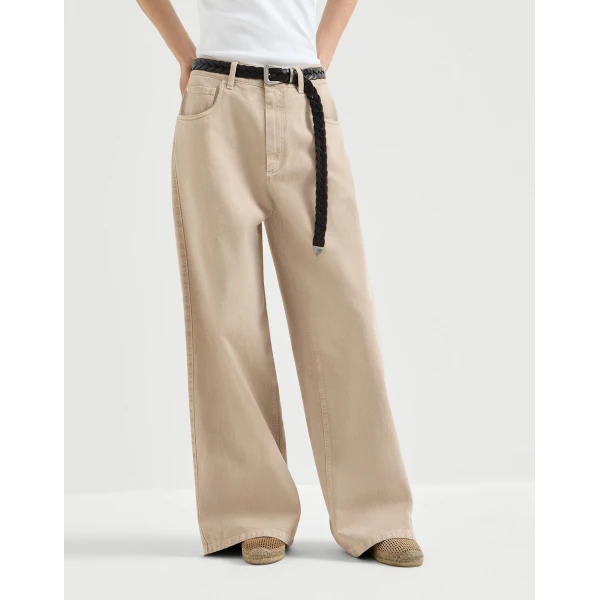 Brunello Cucinelli Relaxed trousers in Beige, view 2