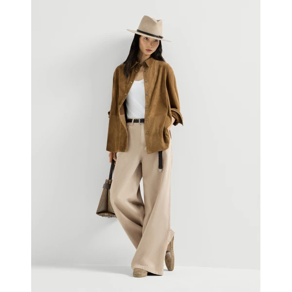 Brunello Cucinelli Relaxed trousers in Beige, view 6
