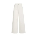 Brunello Cucinelli Relaxed trousers with monili in Panama