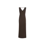 Brunello Cucinelli Rib knit dress in Brown