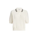 Brunello Cucinelli Rib knit polo