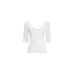 Brunello Cucinelli Ribbed jersey T-shirt in White Top