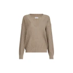 Brunello Cucinelli Ribbed net sweater in Walnut