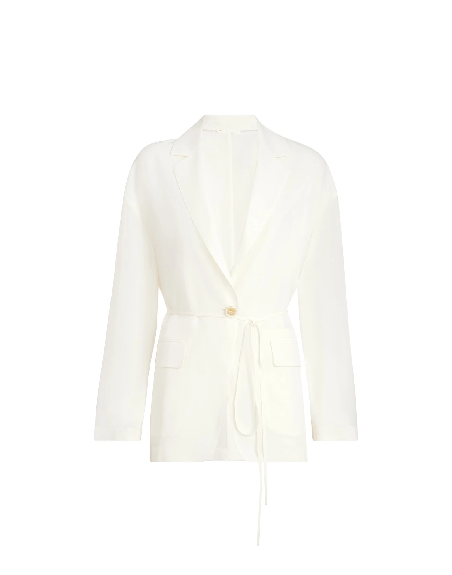 Brunello Cucinelli Sablé crêpe blazer in White