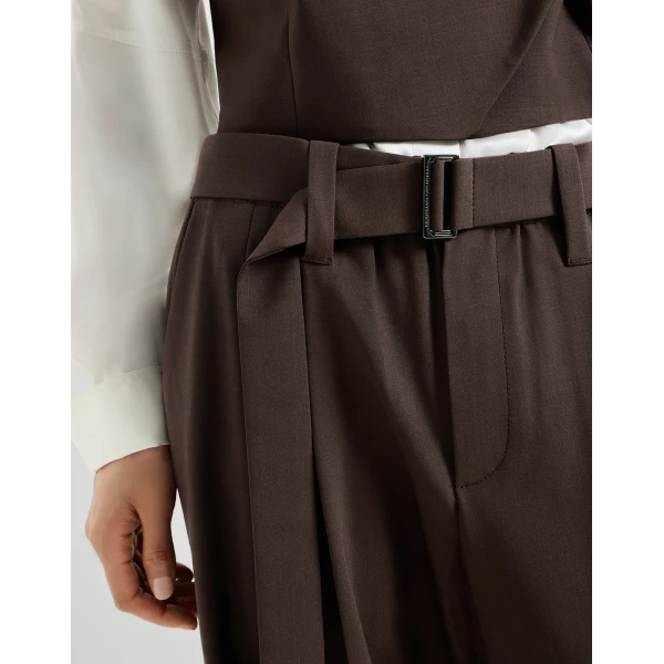 Brunello Cucinelli Sartorial Baggy trousers in Cocoa, view 4