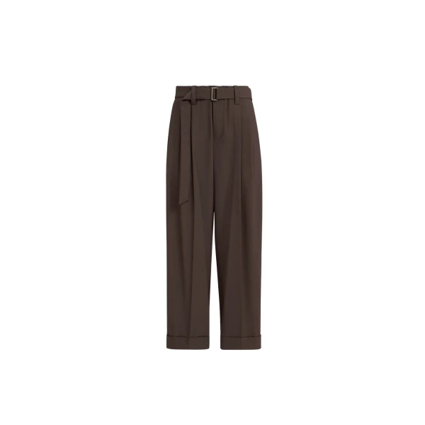 Brunello Cucinelli Sartorial Baggy trousers in Cocoa