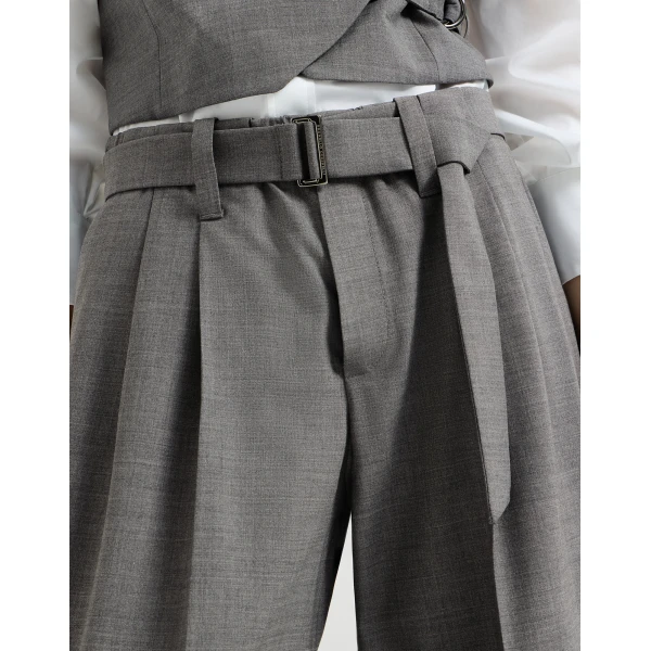Brunello Cucinelli Sartorial Baggy trousers in Dark Grey, view 4