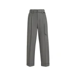 Brunello Cucinelli Sartorial Baggy trousers in Dark Grey