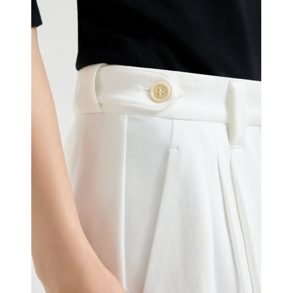Brunello Cucinelli Sartorial Baggy trousers in White, view 4