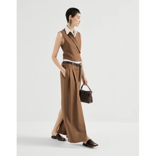 Brunello Cucinelli Sartorial skirt in Mou, view 5