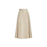 Brunello Cucinelli Sartorial skirt with monili in Beige