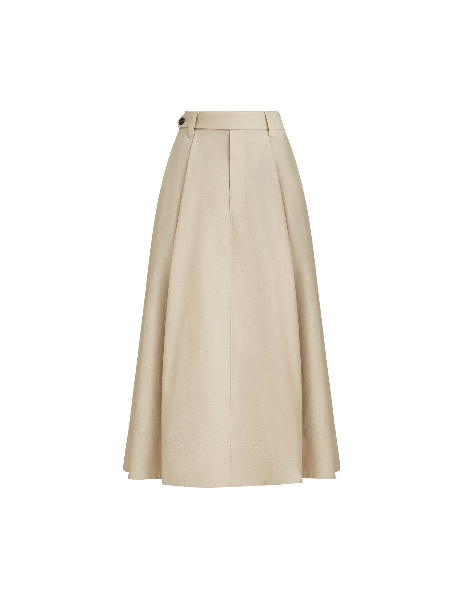 Brunello Cucinelli Sartorial skirt with monili in Beige