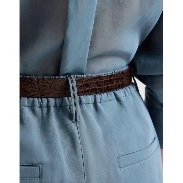 Brunello Cucinelli Sartorial track trousers in Azure, view 4