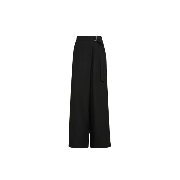 Brunello Cucinelli Sartorial wrap trousers in Black