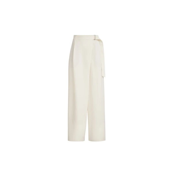 Brunello Cucinelli Sartorial wrap trousers in Ivory