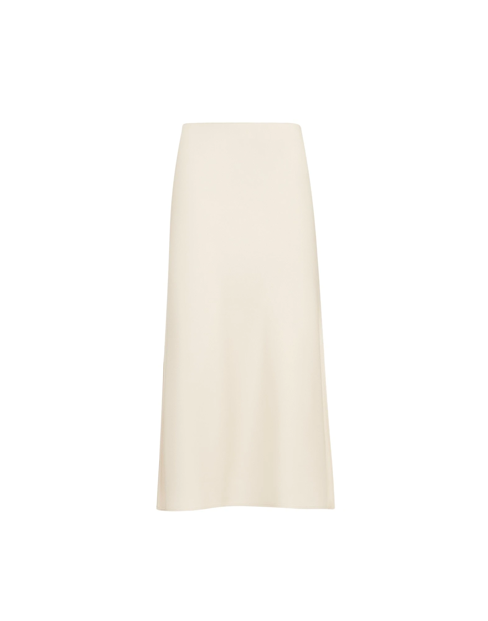 Brunello Cucinelli Satin cady fluid pencil skirt in Beige Silk