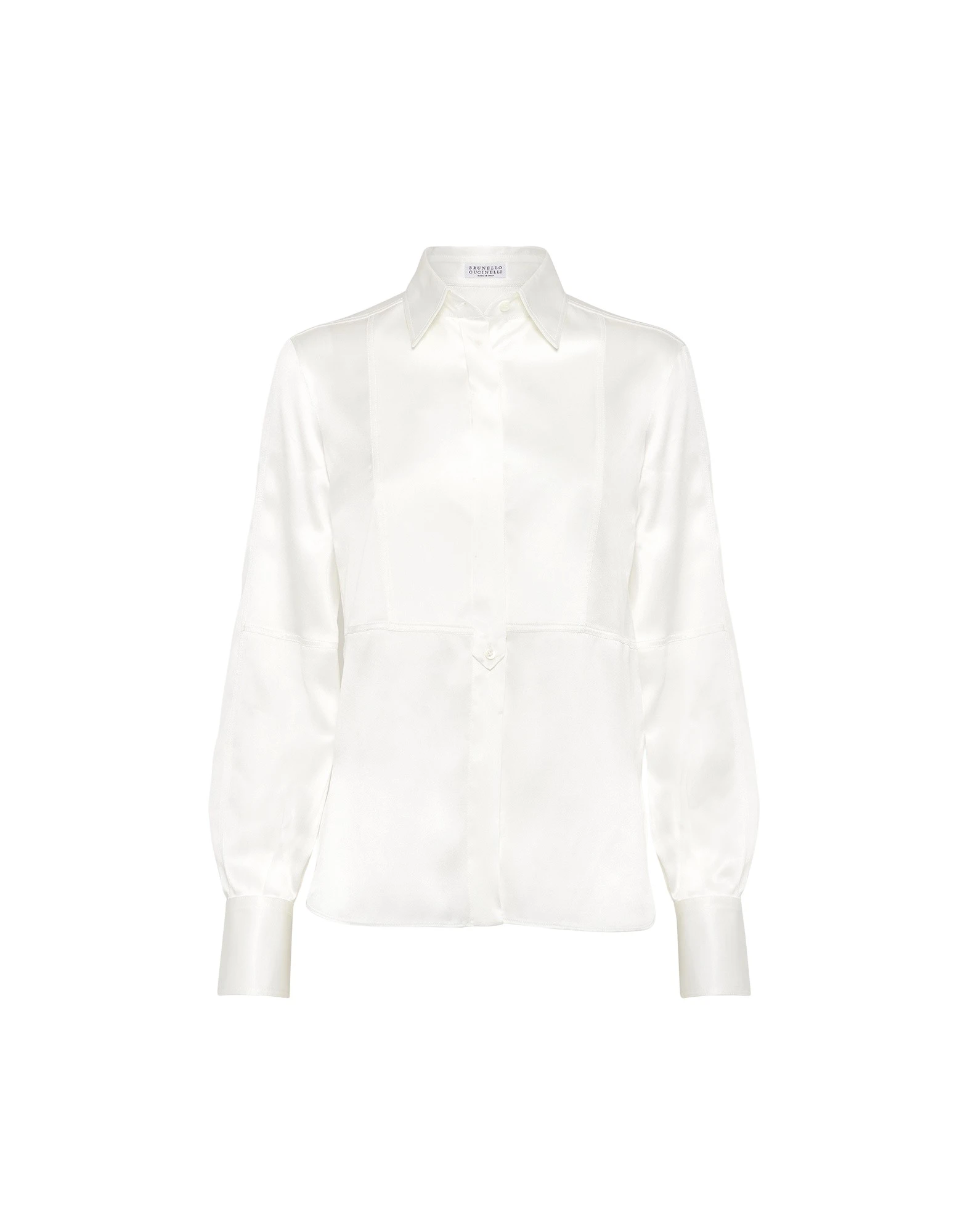 Brunello Cucinelli Satin shirt in White