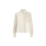 Brunello Cucinelli Shirt with dazzling seabed embroidery in Panama