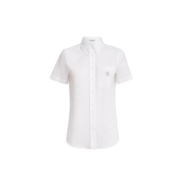 Brunello Cucinelli Short sleeve shirt in White