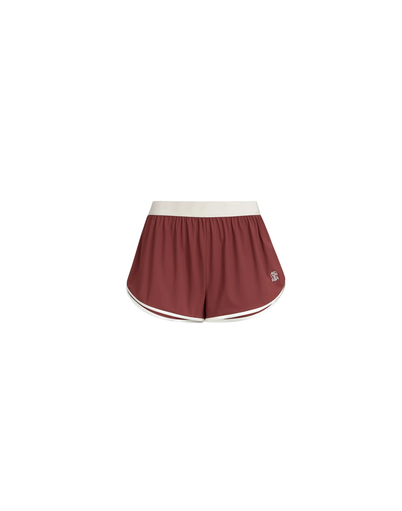 Shorts with logo in Bordeaux
