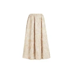 Brunello Cucinelli Skirt with dazzling seabed embroidery in Sand