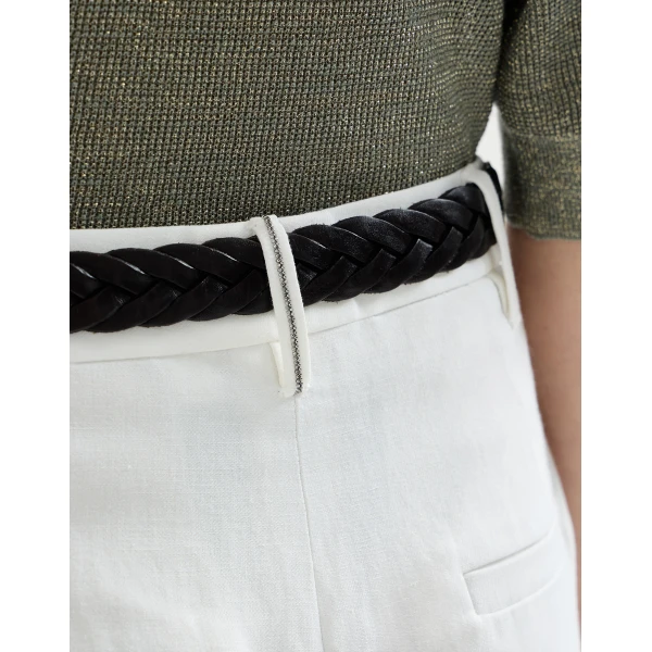 Brunello Cucinelli Slouchy trousers in White, view 4