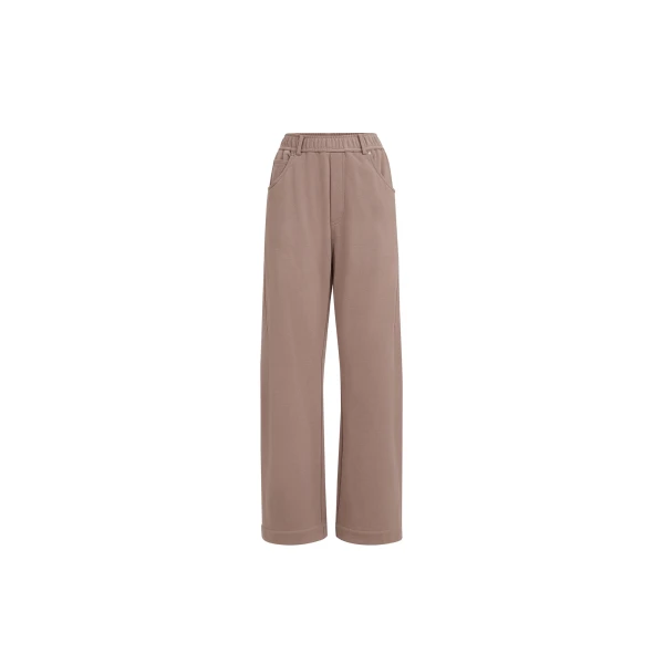 Brunello Cucinelli Smooth French terry trousers in Brown