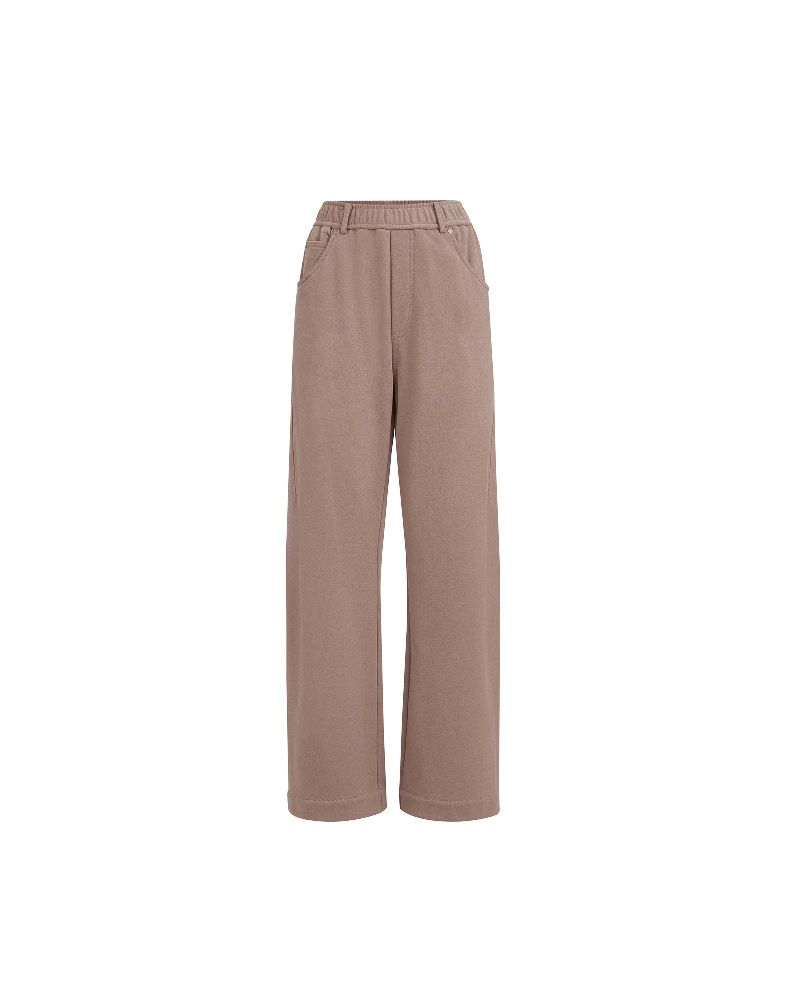 Brunello Cucinelli Smooth French terry trousers in Brown