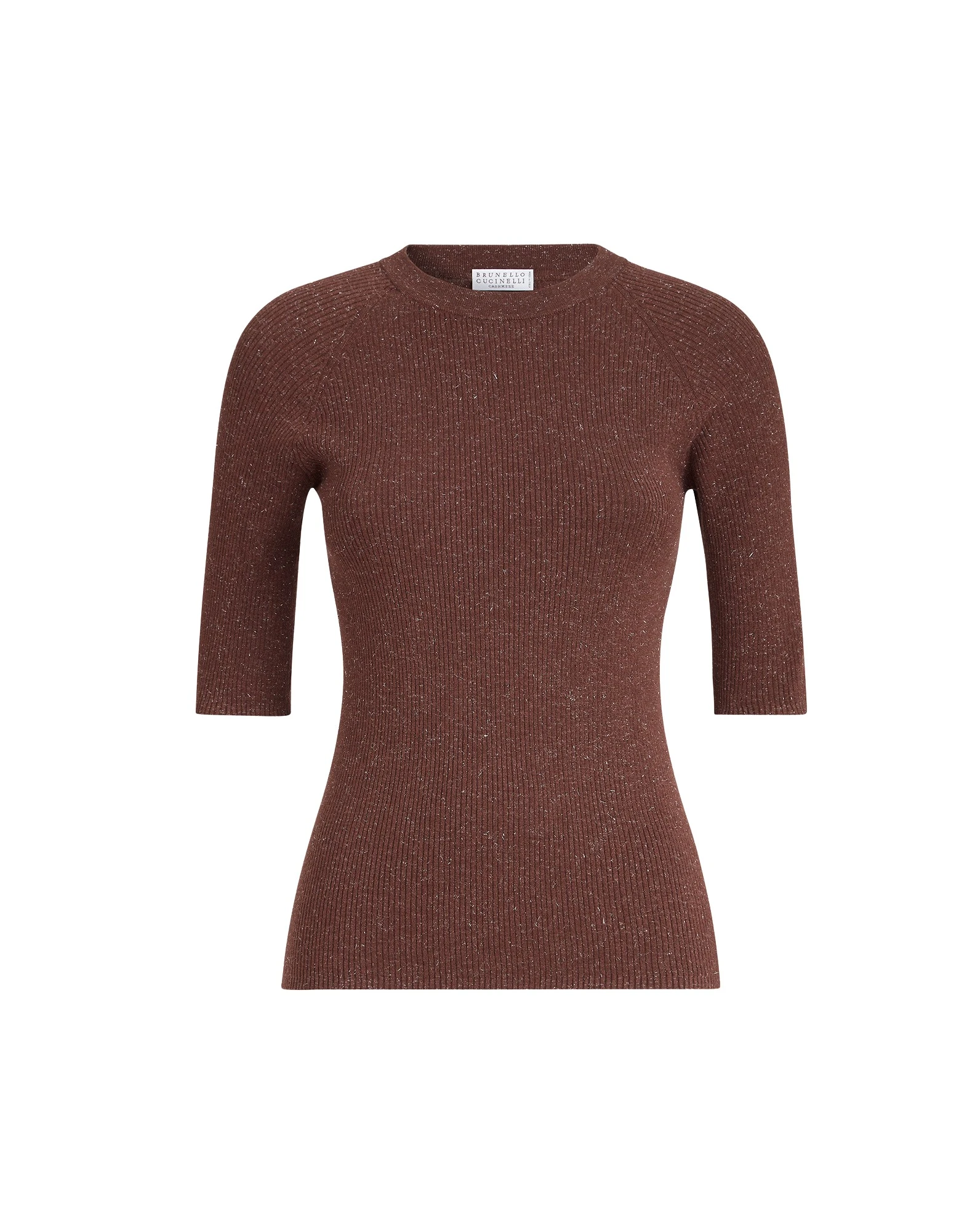 Brunello Cucinelli Sparkling cashmere sweater in Bordeaux