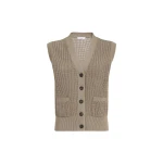 Brunello Cucinelli Sparkling cotton cardigan in Walnut