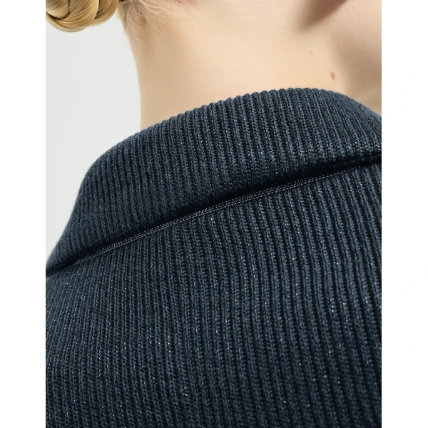 Brunello Cucinelli Sparkling knit blazer in Blue, view 4