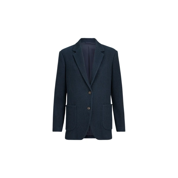 Brunello Cucinelli Sparkling knit blazer in Blue