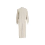 Brunello Cucinelli Sparkling net long cardigan in Oat