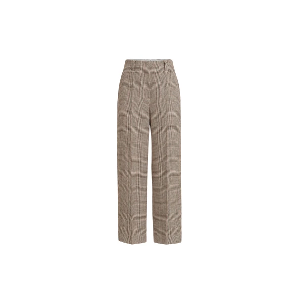Brunello Cucinelli Square cigarette trousers in Light Brown