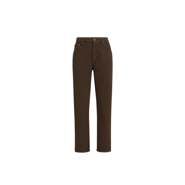 Brunello Cucinelli Straight five-pocket trousers in Chocolate