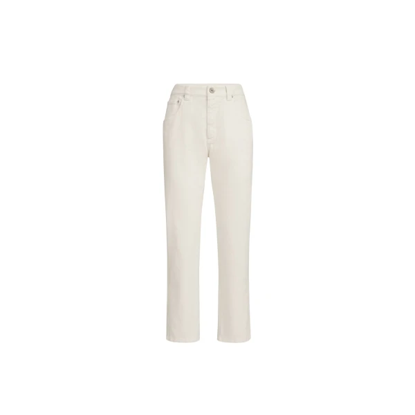 Brunello Cucinelli Straight five-pocket trousers in Panama