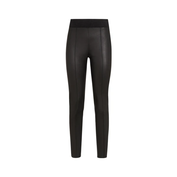 Brunello Cucinelli Stretch nappa leggings in Black