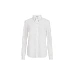 Brunello Cucinelli Stretch poplin shirt with monili in White